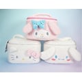 Miniatyrbild 4 av 5: Plush Väska Kosmetikförvaringspåse Handväska Förvaringspåse Förpackning Juldekorationer (rosa Vit)