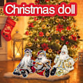 Miniatyrbild 5 av 5: Jultomte sittande docka, tyg juldocka gammal man docka dvärgdocka juldekoration barnleksaker