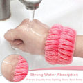 Miniatyrbillede 2 af 5: 8 stk. Spa Håndledsvaskebånd Mikrofiber Håndledsvaskehåndklæde Bånd Håndledsband Til Vask Ansigt Absorberende Håndledsband Håndleds svedbånd Til Kvinder Piger Forhindrer Liq
