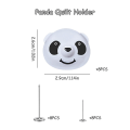 Miniatyrbild 3 av 5: 8 st Panda Påslakan Klämmor Täcke Gripper Halkskydd Klämma Lakan Hållare Anti-move Klämma Täcke Täcke