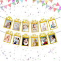 Miniatyrbild 2 av 5: 1-årsdag Fotobanner för Nyfödda till 12 Månader, Månadsvisa Milstolpe Dekoration för Pojkar och Flickor