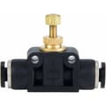 Miniatyrbillede 1 af 5: Luftstrømsregulator T-stykke Pneumatisk slangeforbindelse Luftregulator (Sort PA - 8)