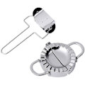 Miniatyrbild 1 av 5: Dumplingform i rostfritt stål, 2-pack / Set med dumplingform i rostfritt stål