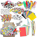 Miniatyrbild 1 av 5: Barnens DIY Handgjorda Collage Konst 14-delad Set
