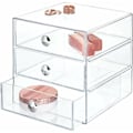 Miniatyrbillede 1 af 5: Kosmetikopbevaring, Kosmetikorganisator med 2 Skuffer, Smykkeskrin og Kosmetikstand Opbevaring til Badeværelse og Soveværelseskommoder