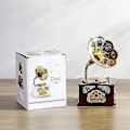 Miniatyrbild 4 av 4: Antik klassisk retro grammofon speldosa heminredning kreativ present