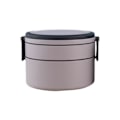 Miniatyrbild 1 av 5: 1000ml/1400ml Lunchlåda Dubbellagers Läckagesäker Plast Japansk Stil Lunchbox För Hemmet（B，Ljusgrå）