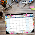 Miniatyrbild 2 av 5: 2021 Skrivbords kalender med anteckningar och julianska datum Jan 2021 Tjockt papper med färgglada