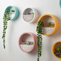 Miniatyrbillede 2 af 5: Sukkulent Plantepot Holdbar Dekorativ Vandtæt Hængende Hydroponisk Pot til Balkon Sort XL
