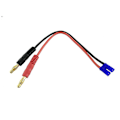 Miniatyrbild 3 av 5: 16awg B6 Imax batteriladdningskabel Ec2 hane till banankontakt för Hubsan H501s Rc Drone Quadcopter delar