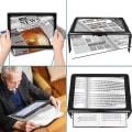 Miniatyrbild 3 av 3: Full-page Reading Magnifying Glass Led Light, Three-dimensional Folding Bracket Magnifying Glass