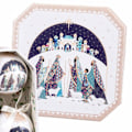 Miniatyrbild 2 av 3: Julgranskulor Flerfärgade Polyfoam Tre Kungar 7,5 x 7,5 x 7,5 cm (5 stycken)