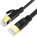 Miniatyrbillede 2 af 5: Cat 7 fladt Ethernet-kabel, fladt RJ45-netværks LAN-kabel 10Gbps 500MHz Kompatibel med router, switch, tv-boks, pc, PS4 (10m)