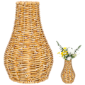 Miniatyrbild 1 av 2: Minimalistisk Heminredning Hög Vävd Rattan Vas Torkad Blomma Vas Vävd Blomma Vas Skrivbordsblomma Vas Amarant Vas