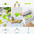 Miniatyrbild 3 av 5: Citronjuicer, lättpressad manuell citronsaftpress, citruspressare som viks platt, citronpress med sidled (gul)