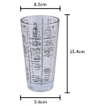Miniatyrbillede 5 af 5: Cocktail Shaker 400 ml - Blandet Mixer i Glas og Rustfrit Stål Top Cobbler Shaker - Perfekt Gave til Begyndere