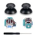 Miniatyrbild 1 av 5: 5-i-1 Höger Vänster Analog 3d Joystick Tumstock Reparationssensor Modul Del Med Rocker Cap Skruvmejsel För Ps5 Spelkontroll