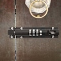 Miniatyrbild 4 av 5: Mekanisk kodlås Nyckellöst kombinationslås Grindlås Fästskruvar för skåp Trädgård Garage Svart