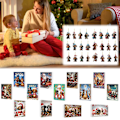 Miniatyrbillede 2 af 4: Julefrokost-nedtælling til 2024, sød dachshund-dyr-vedhæng, hjemmedekorations-juleblindboks-I
