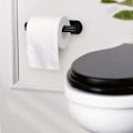 Miniatyrbillede 2 af 5: Toiletpapirholder, Premium No Drilling Holder, Rustfrit stål Vægmonteret køkken og badeværelse Toiletpapirholder, Sort