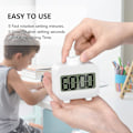 Miniatyrbild 3 av 5: 2-pack roterande ljudlös timer för barn och vuxna, timers för matlagning, studier, träning, badrum, produktivitetsverktyg för tidshantering, digital kökstimer