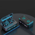 Miniatyrbild 2 av 5: Bluetooth-headset med digital display, färgglad RGB dynamisk ljuseffekt, trådlöst Bluetooth-headset i örat, svart