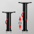 Miniatyrbild 4 av 5: Förlängda justerbara sängbalksstödben, förbättrade golvstödben, 1 stycke plastmöbler (justerbar 15-25 cm)