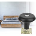 Miniatyrbillede 5 af 5: Fastgjorte hjul seng fastgjorte hjul sofa stol møbler sort universal små møbelhjul (fast trompetbase)