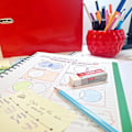 Miniatyrbild 5 av 5: stort vitt suddgummi, 5 stycken