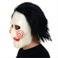 Miniatyrbild 3 av 5: Skräckmask Halloween Motorsåg Skräck Peruk Skräckmask Rekv_z（Kort Hår）