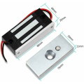 Miniatyrbillede 2 af 5: Elektrisk magnetlås 60 kg 135Lbs elektromagnetisk lås til adgangskontrolsystem, DC 12V magnetisk dør lås, udendørs og indendørs sikkerhed