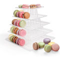 Miniatyrbild 1 av 5: 6-vånings cupcake-ställ, runt macaron-tornställ, genomskinligt akryl cupcake-displayställ
