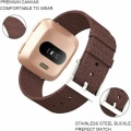 Miniatyrbild 2 av 5: 1 st Fitbit Versa 2 armband, vävt band, justerbart ersättningsarmband, sporttillbehör för Fitbit Versa 2 smartwatch (kaffe)