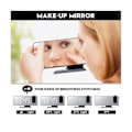 Miniatyrbild 4 av 5: LED Digital Smart Väckarklocka 180 Tids Projektionsklocka Med Snooze Väcka Upp Funktion Skrivbord Dekorativ Klocka Vit