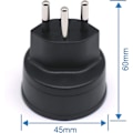 Miniatyrbild 2 av 4: EU till Schweiz/Liechtenstein Adapter 2-polig DE/FR/IT/ES-kontakt