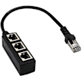 Miniatyrbild 1 av 2: Nätverksadapterkabel 1 till 3 portar, nätverkskabeldelare, Ethernet-förlängningskabel 1-till-3