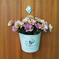 Miniatyrbild 3 av 5: Retro Blomkruka Vas Tjock Järnplåt Blomhink Blomkruka
