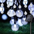 Pikkukuva 1 / 5: 5M LED-aurinkopaneelisarja, sisä- ja ulkojouluvalot, ulkopuutarhan koristelu, valkoinen