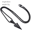 Miniatyrbild 2 av 5: 3 st Viking Halsband Triangulär Pil Unik Vintage Stil Herrar Hänge Halsband