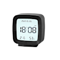 Miniatyrbild 1 av 3: Radioväckarklocka FM-radio med trådlös laddning, Bluetooth-högtalare, snabbladdning för , hopfällbart stativ, USB-laddare, justerbar LED-glöd, , svart/n