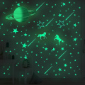 Miniatyrbild 1 av 5: 281st Glow In The Dark Stars Väggdekaler, Peel And Stick Avtagbar Tak Lumi