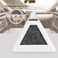 Miniatyrbild 4 av 5: Pyramid LED-väckarklocka, digital display, färgförändrande digital temperaturkalender, datum och tid