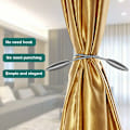 Miniatyrbillede 3 af 5: Stykke DIY Twist Curtain Tiebacks Clips Kreativt dekorativt vinduesdrapering Twist Tiebacks Gardiner Holdback (grå)