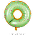 Miniatyrbillede 5 af 5: 6 stk Donut Balloner Kit Store Donut Folieballoner Til Fødselsdag Børnebruser Bryllup Jubilæum Sommer Donut Temafest Dekorationer Forbrugsvarer