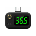 Miniatyrbild 1 av 5: USB Smart Termometer Mini-Handy-Termometer Beröringsfri USB-Infraröd Termometer för Android-iOS-Telefoner