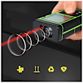 Miniatyrbild 3 av 5: 40m Laseravståndsmätare Bärbar Högprecisions Laseravståndsmätare Infraröd Mätare Elektronisk Mätningsrumslinjal, Grön
