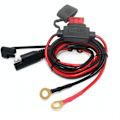 Pikkukuva 3 / 5: SAE- USB kaapelisovitin 2.1A Pikairrotus SAE:n vedenpitävä USB liitin sisäänrakennetulla sulakkeella, 12V 24V pistokekaapeli moottoripyörämatkapuhelintabletille