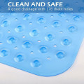 Miniatyrbild 4 av 5: Halkfri mögelresistent superlång antibakteriell bisfenol A badmatta ftalatfri latex maskintvättbar barnsäker blå