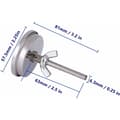 Miniatyrbillede 2 af 5: Ovntermometer i rustfrit stål, grillrygertermometer 75℃ til 300℃ og 150℉ til 600℉ (Type B 300°C)