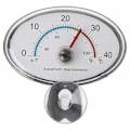 Miniatyrbillede 5 af 5: Aquarium Termometer Pointer Temperaturskive til akvarium Dykbar sugekop